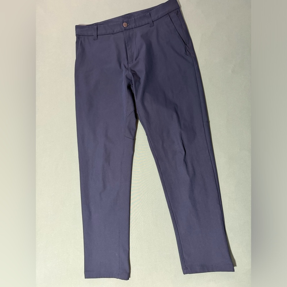 Lululemon Commission Slim-Fit Pant 28” Length Warpstreme 31” Waist Navy